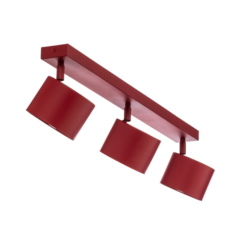 Deckenspot Chloe verstellbar dreiflammig rot Deckenlampe Deckenleuchte Lampe - 5902553235050