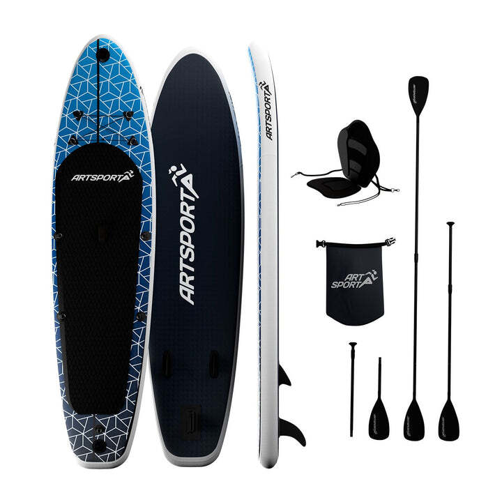 Stand Up Paddling Board Deep Ocean Blau mit Kajaksitz Action-Cam-Halterung - 4262437187358