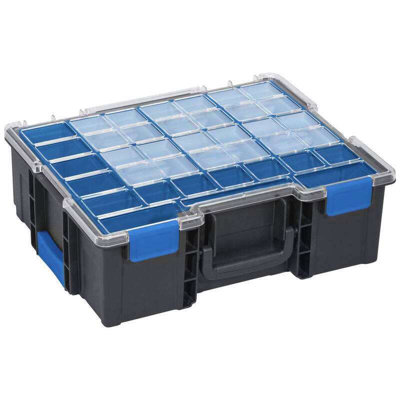 Allit Sortimentskoffer Aufbewahrungsbox EuroPlus Pro K 44.1448L Schwarz 8 Fächer - 4005187543100