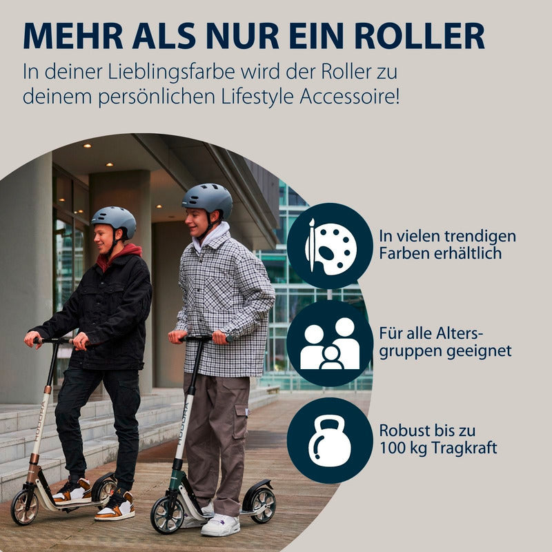 HUDORA BigWheel 205 Advanced Scooter faltbar 100kg max. für Kinder ab 4 Jahre... - 4005998141625