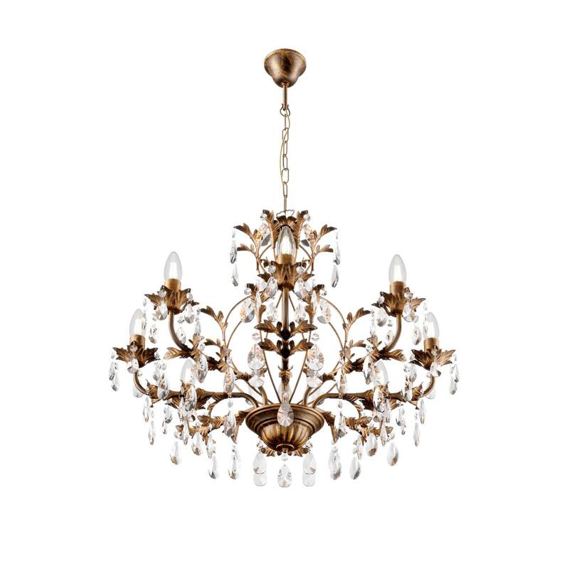 Euluna Kronleuchter Teresa Hängelampe Deckenlampe Lampe 8-flammig E14 Krista602 - 8030626518551