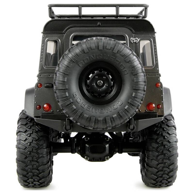 Amewi RC Fahrzeug Elektro Crawler AMXRock Mini-D90 1:16 4WD 2,4GHz Grau RTR - 4262500342783