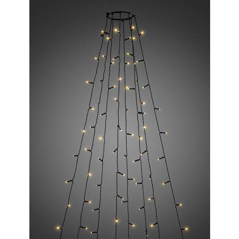 Konstsmide 6520-870 LEDBaummantel Lichterkette Appsteuerung InnenAußen Bernstein - 7318306520874