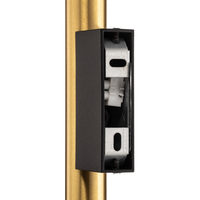 Nowodvorski Wandleuchte Laser LED Wandlampe dimmbar messing schwarz 40cm hoch - 5903139830898