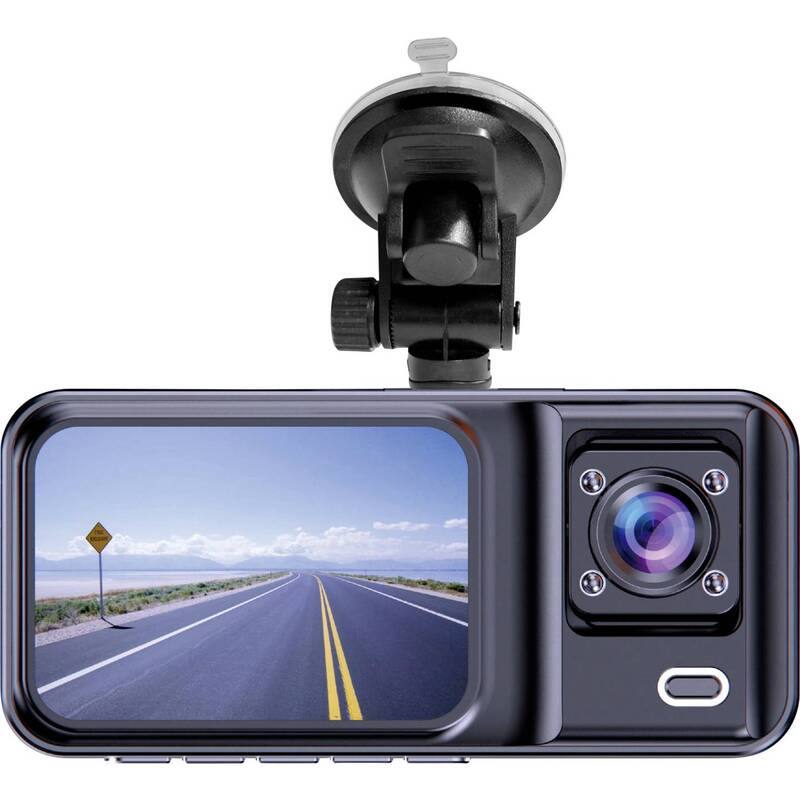 Denver CCT-2500 Dashcam Doppelkamera 1080P G-Sensor 2 Zoll Bildschirm - 5706751081538