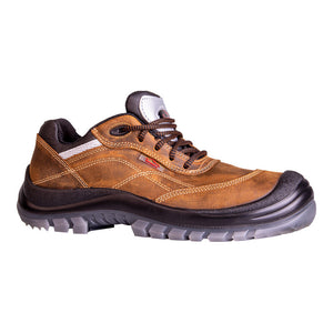 B-Ware Hase Sicherheitshalbschuh S3 Nubukleder Biel Halbschuh braun Größe 41 Schuhe
