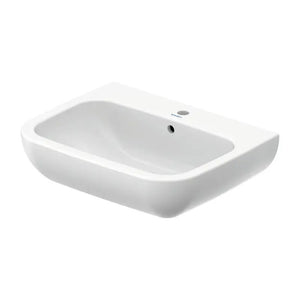B-Ware Duravit Waschtisch Waschbecken D-Code 65x50cm Wandmontage Hahnlochbank 7 STÜCK