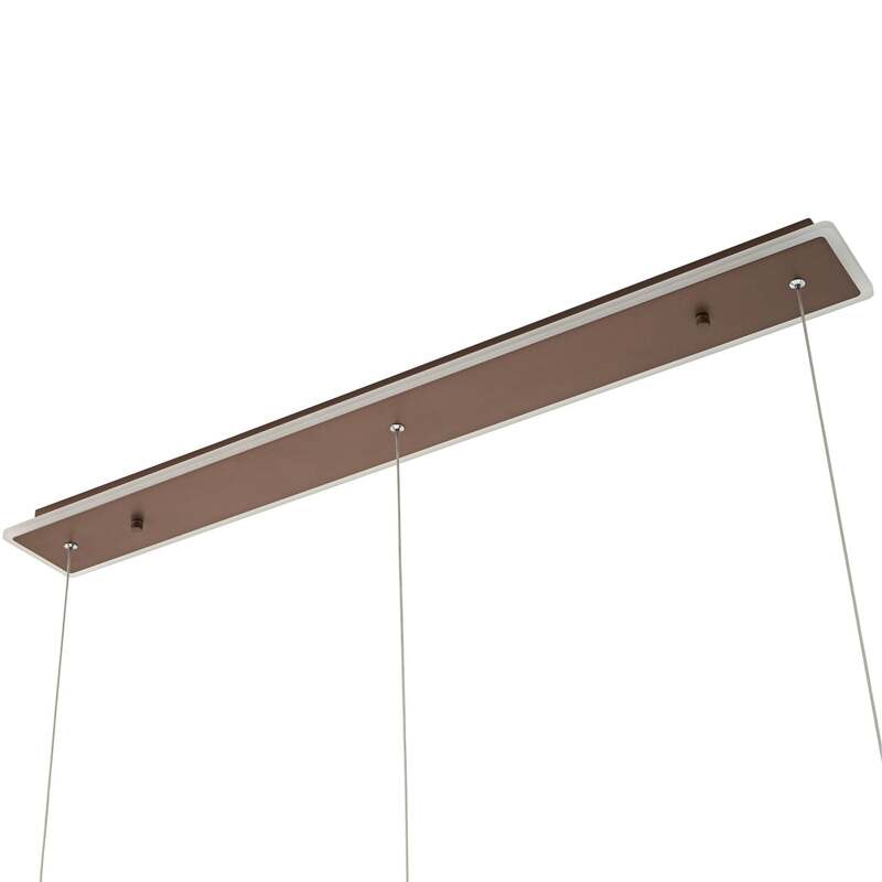 Lucande Pendelleuchte Hängeleuchte LED Kolo braun dimmbar Leuchte Esszimmer - 4251911776195