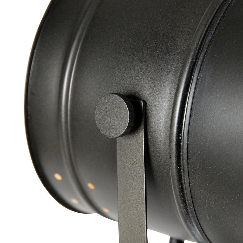 Tripod Floor Lamp Black with Wood Studio Spot - Radient - 8718881142321