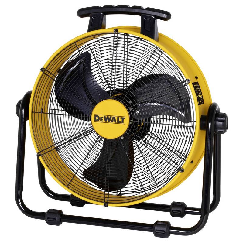 DEWALT Bodenventilator 110 W 688 mm Gelb 3 Schaltstufen 560 l/s 63 dBA - 6921183000905