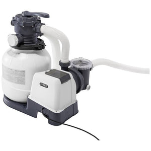 B-Ware Intex Sandfilteranlage SX2100 Poolpumpe Krystal Clear 4,7m³/h weiß effizient
