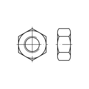 B-Ware 6 Au Sechskantmutter Mutter Feingewinde M32x1,5 Stahl Blank Din934 10 Stück