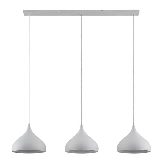 Lindby Elamira Pendelleuchte Deckenlampe Hängeleuchte Lampe 3-fl E27 weiß matt - 4251911726596