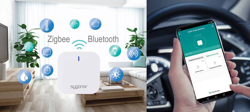 Sygonix SY-6052182 Gateway Weiß ZigBee Smart-Living-Produkt Sanitär-Gerät - 4064161313672
