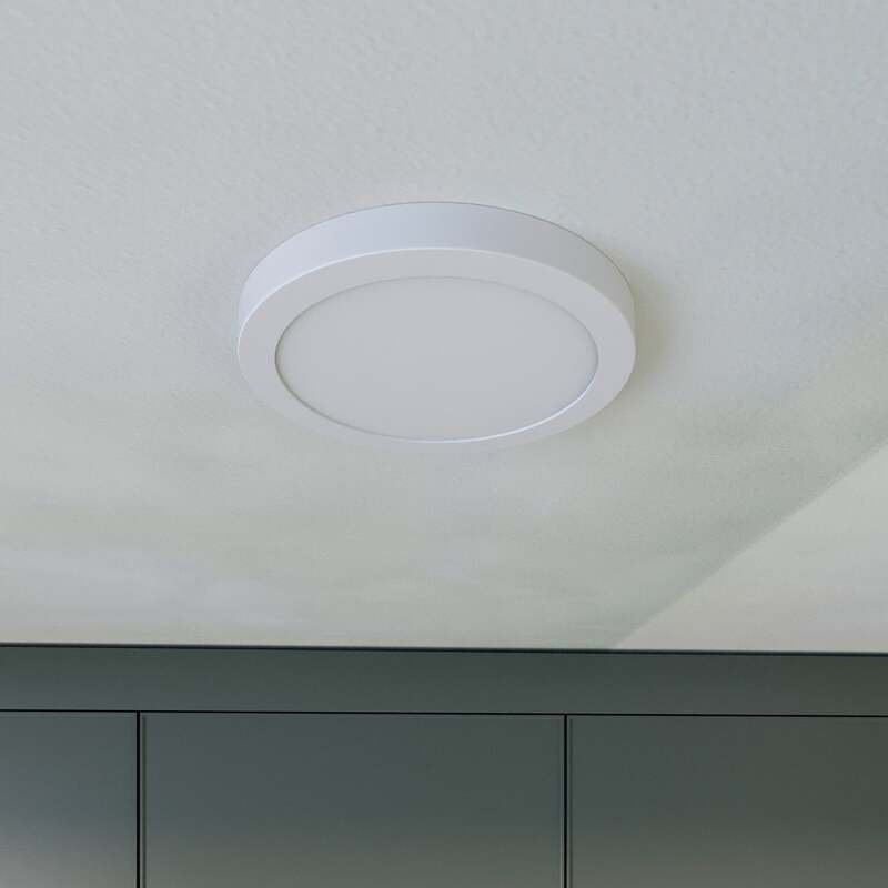 Prios Deckenlampe Aureka LED Lampe mit Bewegungsmelder Ø23cm warmweiß weiß - 4251911706628