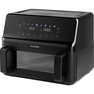 B-Ware Rachs Kochwerk Heißluftfritteuse 9l Fritteuse Airfryer 2 Kammern 60 Min Timer