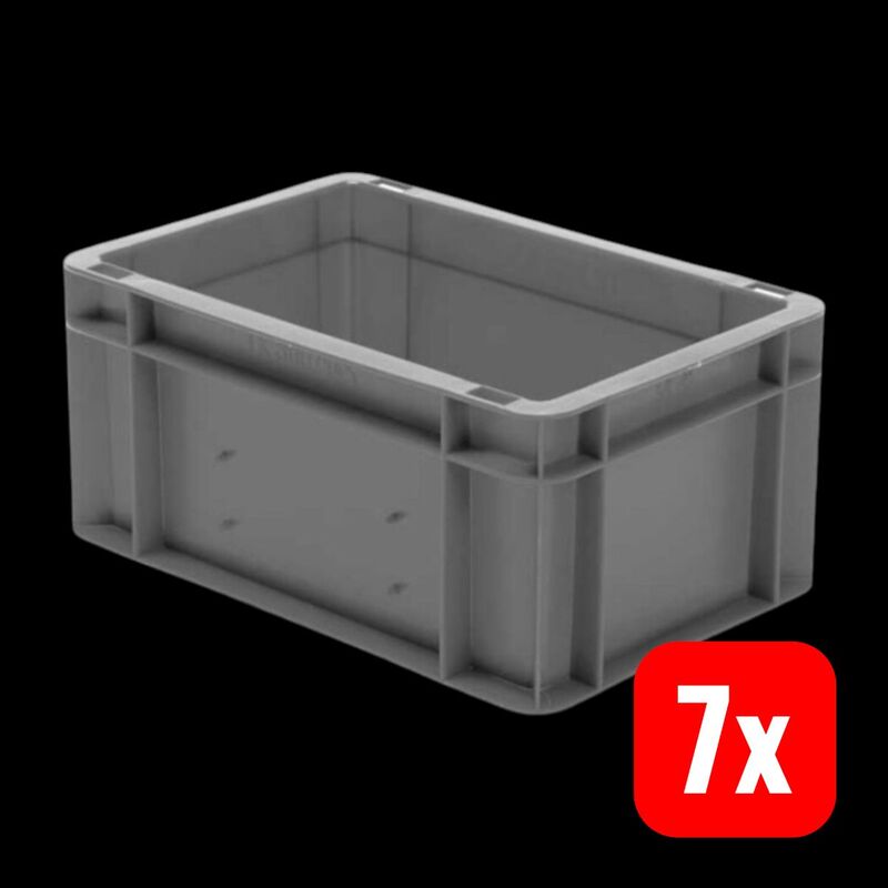 LA-KA-PE Stapeltransportkasten grau 300x200x145mm 500kg Tragfähigkeit 25kg - 4031022019677