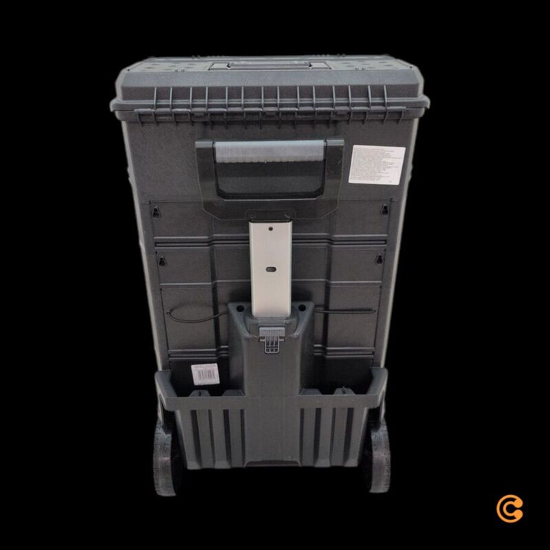 Stanley Werkzeugbox Kunststoff schwarz mit Teleskopgriff und 3 Werkzeugboxen - 3253561792069