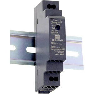 B-Ware Mean Well DC/DC Wandler DDR-15L-5 Hutschienenwandler 5V 3A 15W 1 Ausgang 68g