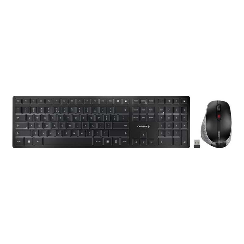 CHERRY DW 9500 SLIM Bluetooth Tastatur Maus-Set Deutsch QWERTZ Schwarz - 4025112091896