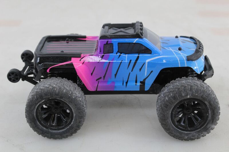 Absima Mini AMT Monster Truck 1:16 pink blau RTR 4WD Akku Lader 36 km/h - 4250650957704