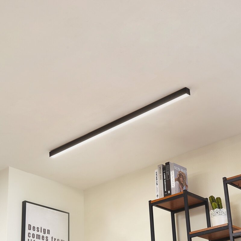 Lucande Deckenleuchte Deckenlampe LED Teniona CCT Funktion schwarz Aluminium - 4251911791723