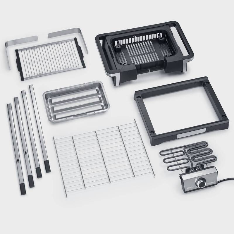 Severin BBQ-Grill PG 8118 SENOA DigitalBOOST S Elektrogrill 3000W schwarz/silber - 4008146034596