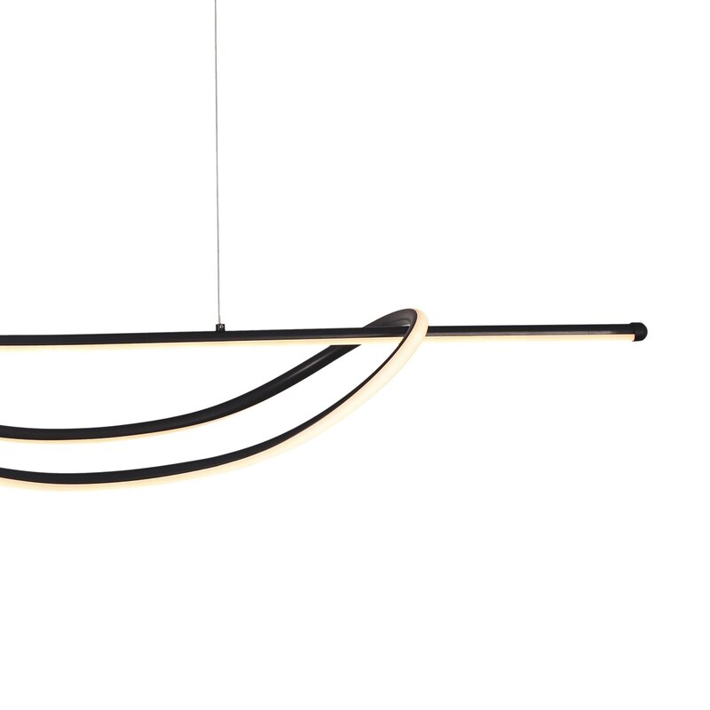 Milagro Lighting Hängeleuchte Pendelleuchte LED Lampe schwarz Metall Ambar - 5902693715849