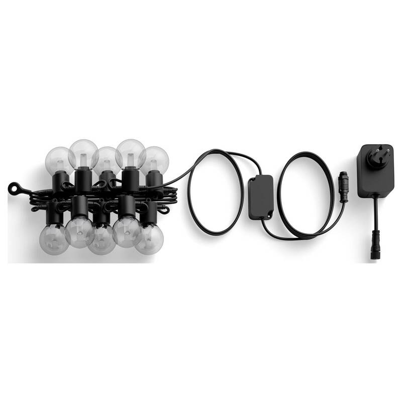 Philips Hue Lichterkette Lichtergirlande Festavia Globe Outdoor Licht Schwarz - 8720169371477