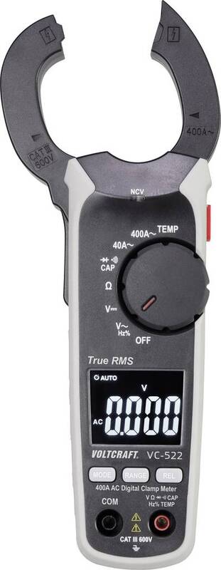 Voltcraft VC-522 Stromzange digital Kalibriert nach: Werksstandard CAT III 600 V - 4053199547456