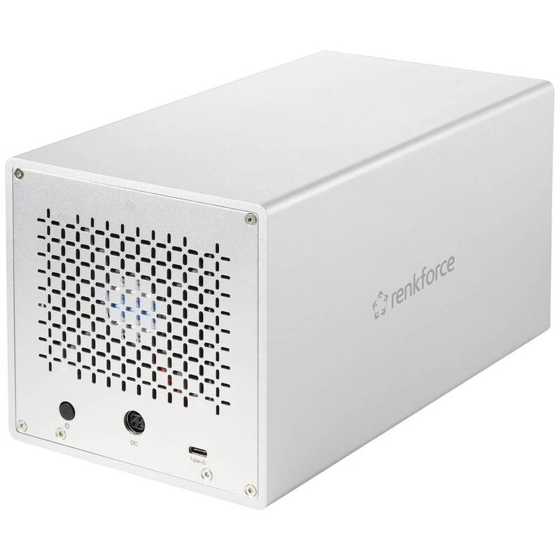 Renkforce RF-5587610 SATA-Festplatten-Gehäuse Anzahl Festplatteneinschübe: 4 Bay - 4064161246826