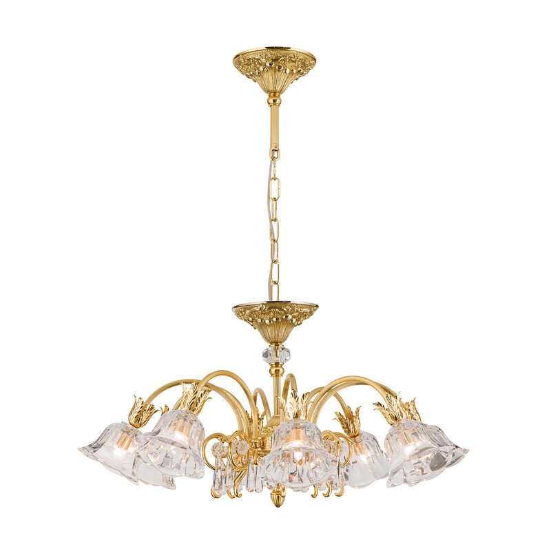 ORION Deckenleuchte Leuchte Kaisa 24 Karat vergoldet 8-flammig Gold Deckenlampe - 9003090214778