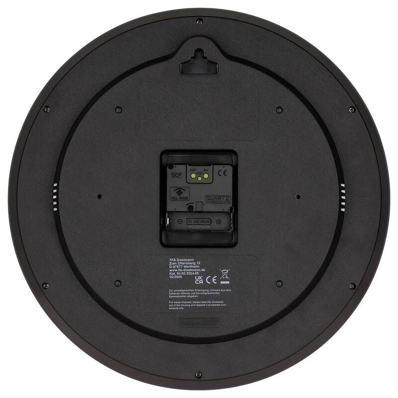 TFA Funkwanduhr Uhr Analoge Funkuhr Kunststoff Zifferblatt 32 cm Anthrazit - 4009816044266