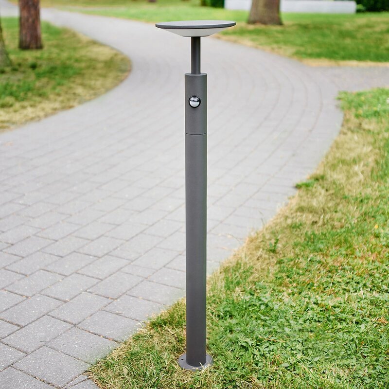Lucande Wegeleuchte Fenia LED Pollerleuchte mit Bewegungsmelder anthrazit 100cm - 4251096548013
