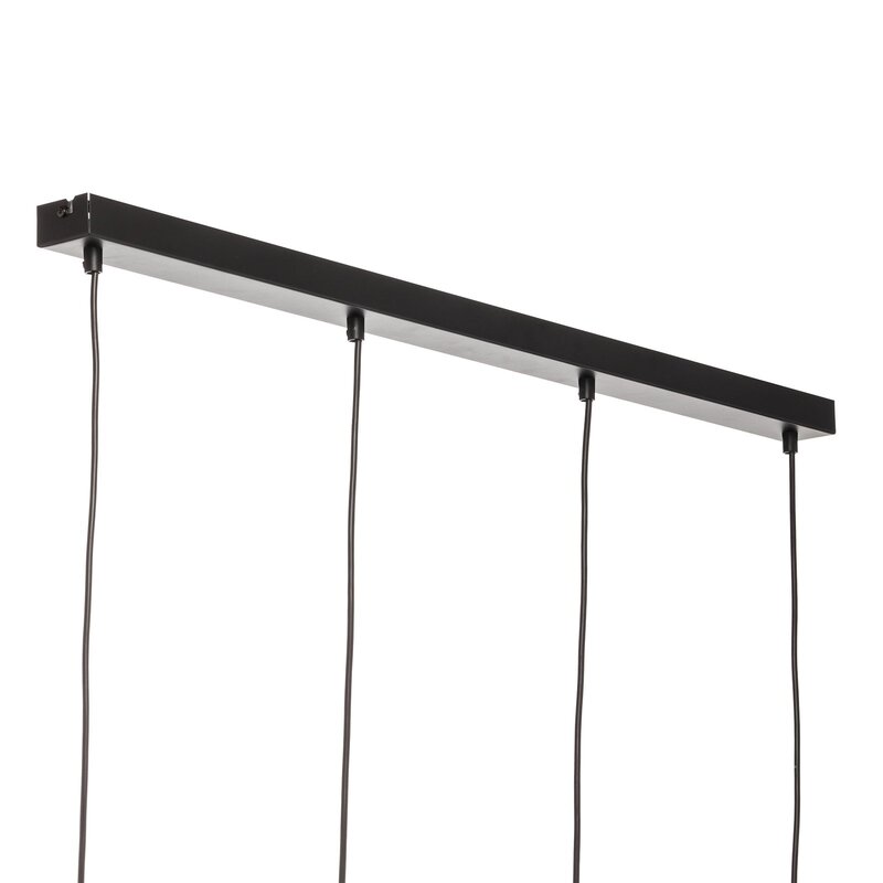 Luminex Hängeleuchte Pendelleuchte Nanu Deckenlampe vierflammig schwarz lang - 5907565918793