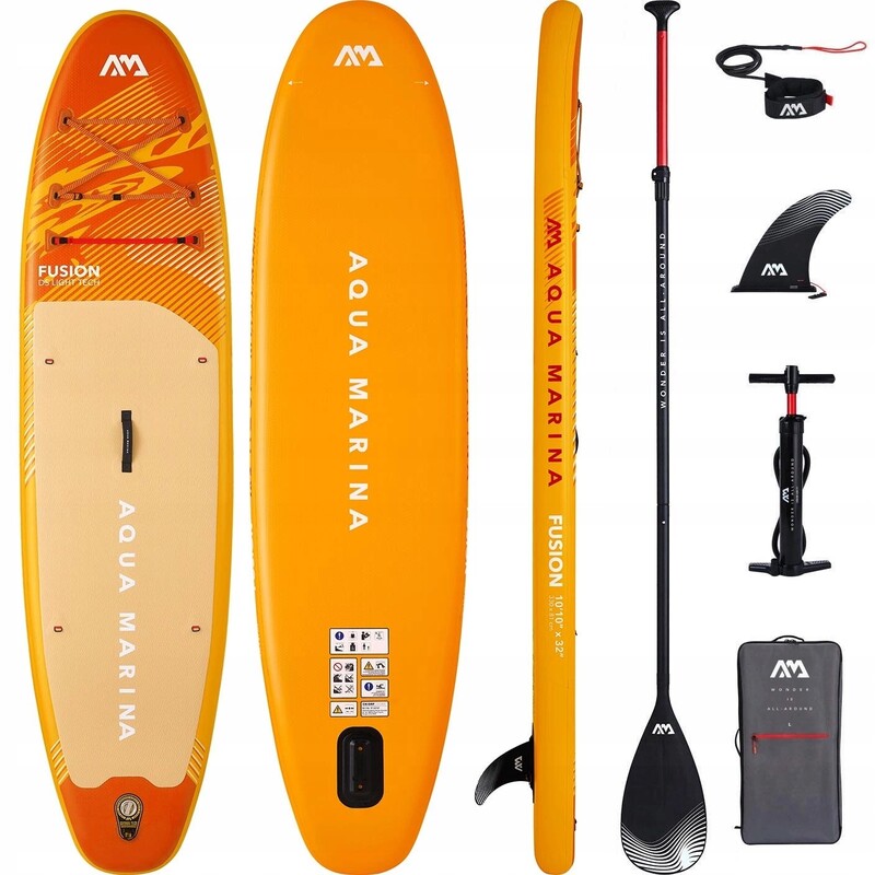 Aqua Marina SUP Board Fusion 330cm Allround Paddelbrett Gelb für Abenteuer 2026 - 6954521608891