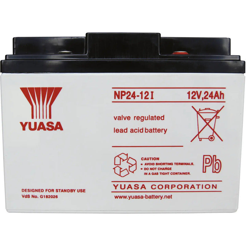 YUASA Bleiakku NP24-12 12V 24Ah AGM wartungsfrei M5-Schraubanschluss 8920g - 4016138323702