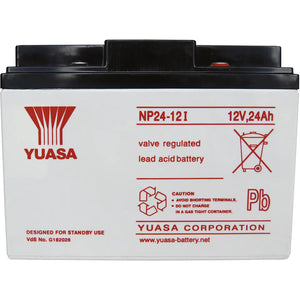 B-Ware YUASA Bleiakku NP24-12 12V 24Ah AGM wartungsfrei M5-Schraubanschluss 8920g