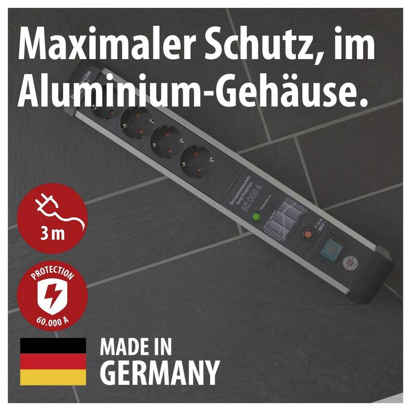 Brennenstuhl Premium-Protect-Line Überspannungsschutz-Steckdosenleiste 4-fach 3m - 4007123677085