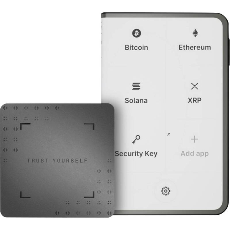 Ledger Hardware Wallet STAX-RKEY-ESDEPTIT USB-C Schwarz Krypto Wallet 85x54x85mm - 3760027785317