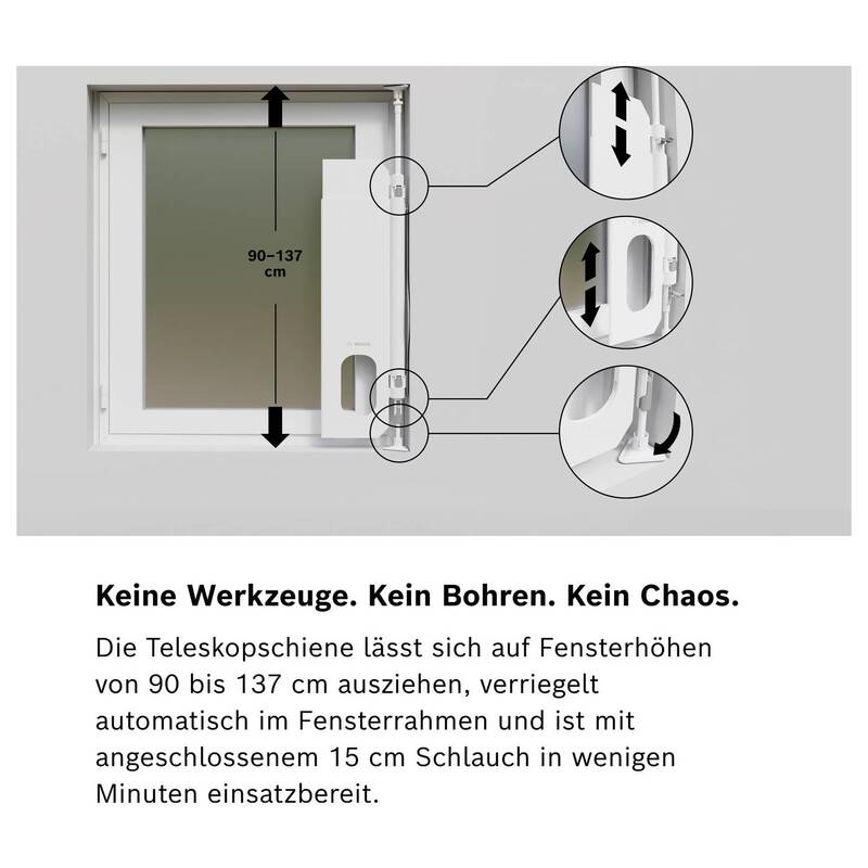 Fensterkit Fensterdichtungsset Fensterabdichtung optimale Isolierung Klimageräte - 4069143455395
