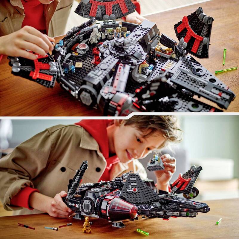 LEGO STAR WARS 75389 Dunkler Millennium Falke mit 1579 Teilen und 6 Minifiguren - 5702017584454