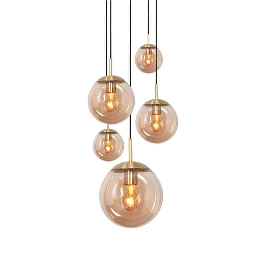 Steinhauer Glas-Hängeleuchte Bollique Hängelampe Deckenlampe Lampe Leuchte 5 568 - 8712746166439