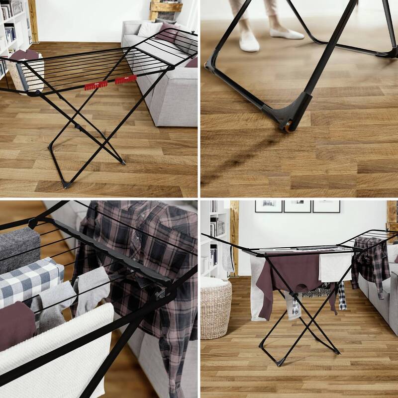 Vileda Wäscheständer Wäschetrockner Universal Ultimate 18m² schwarz funktional - 4023103244030