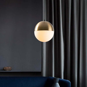 B-Ware Hängeleuchte Bastos 2101 Pendelleuchte Opalglas Gold Antik Ø 20 cm E27 LED Lampe