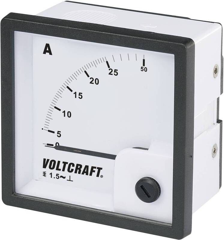 VOLTCRAFT AM-72X72/25A 0A bis 25A 7 mm x 72mm Analog- 9 STÜCK - 4016138786095