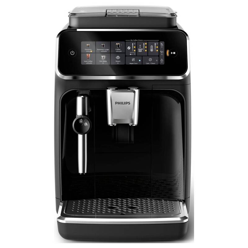 Philips Kaffeevollautomat Kaffeemaschine Serie 3300 Schwarz Milchaufschäumer - 8720389028946