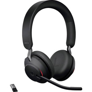 D-Ware JABRA Evolve2 65 MS USB-A BT Headset kabellos Bluetooth schwarz für Büroarbeit