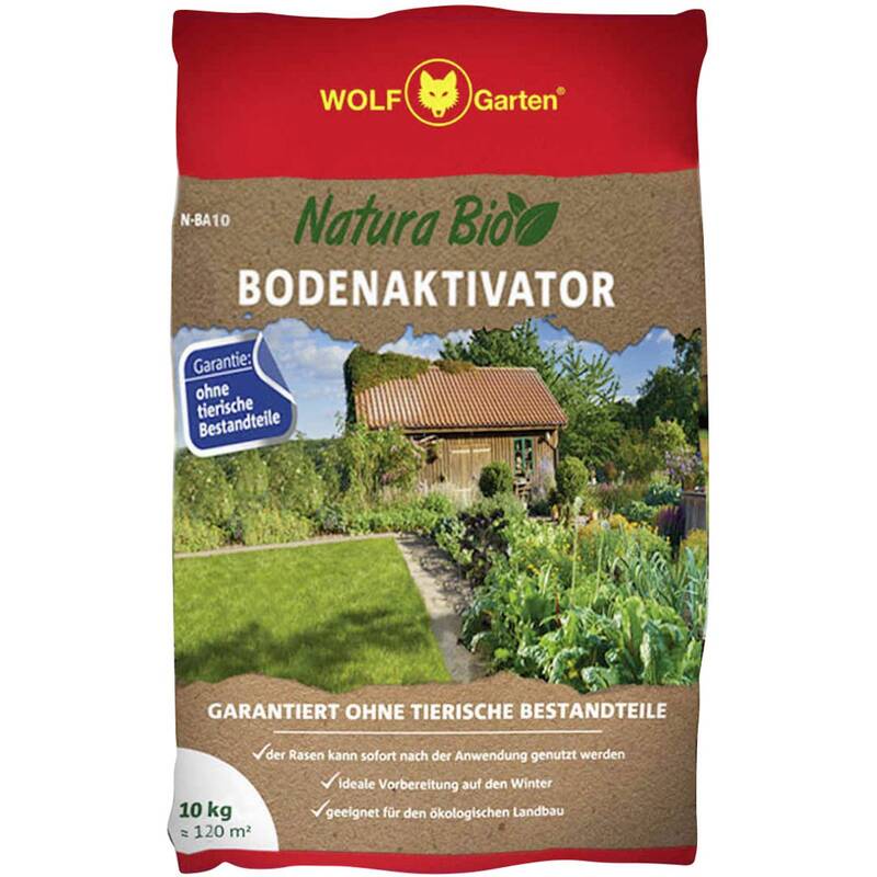 Wolf Garten Bodenaktivator Bodenverbesserer Bio Natura gesunder Rasen Sack 10 Kg - 4008423913279