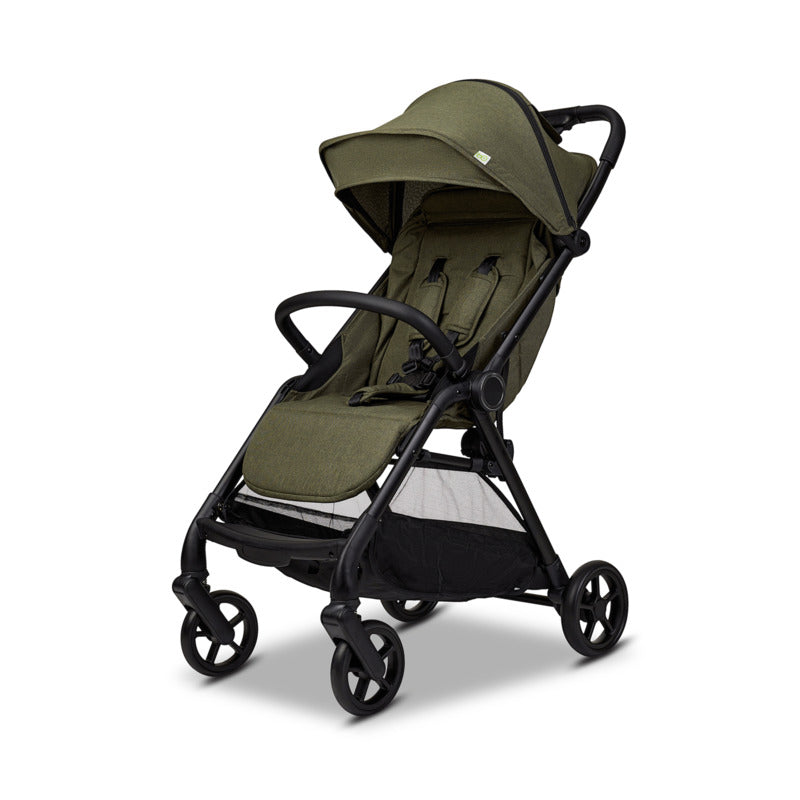 LITTLE ONE Quickfold Buggy Green Melange leicht faltbar mit Sonnendach 22 kg - 4025583042595